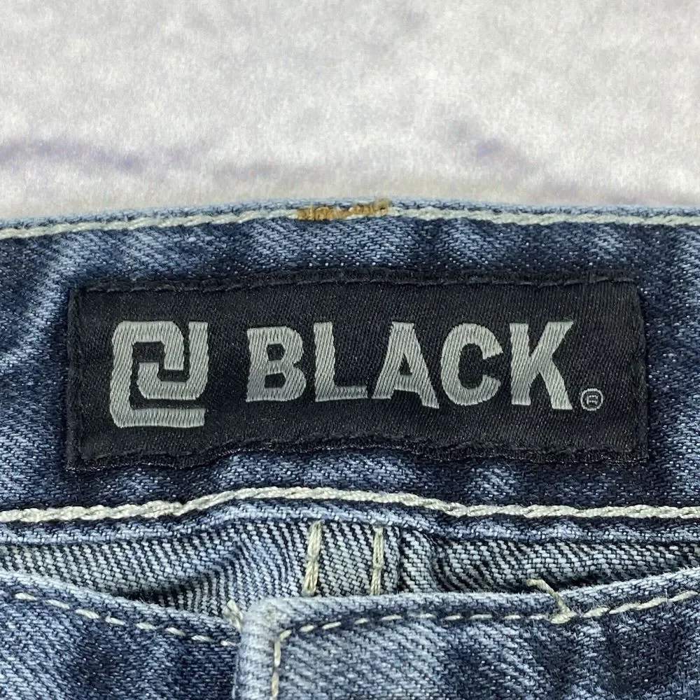 CJ Black Mens Premium Slim Jeans Size 32X32 Blue‎ Straight Leg Fade Grunge